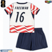 Otroški Nogometni dresi Združene države Alex Freeman #16 Domači SP 2026 Kratek Rokav (+ Kratke hlače)